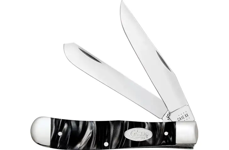 Case Trapper Pearl Kirinite Stainless Steel Folding Knife